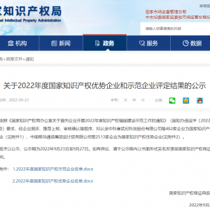 縱覽線纜集團成為國家知識產權優(yōu)勢企業(yè)